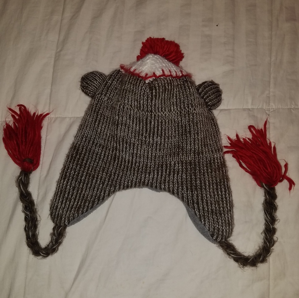 Sock Monkey hat - Picture 2 of 4